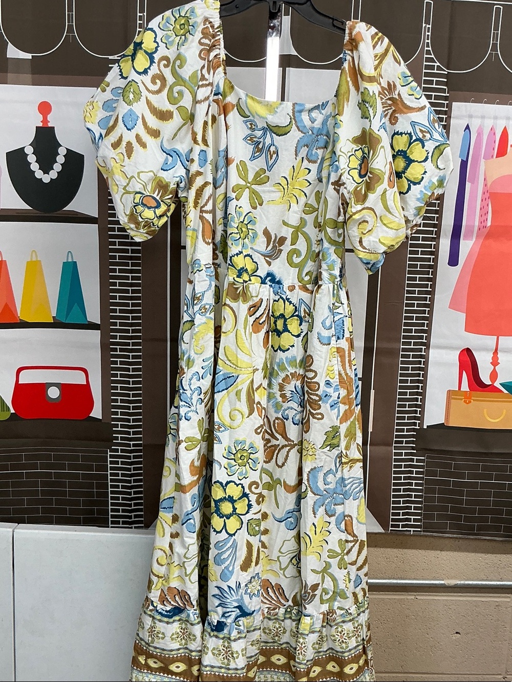 Lea Print Maxi Dress Size 1x. #2245